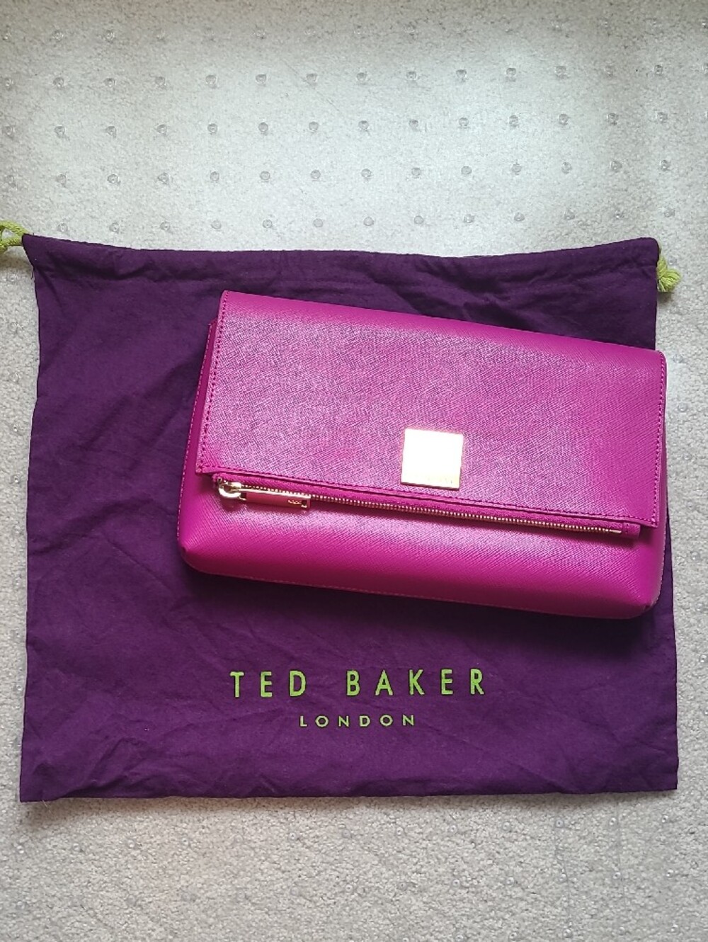 Ted Baker Convertible Clutch/Crossbody, Mid pink (Fuchsia)